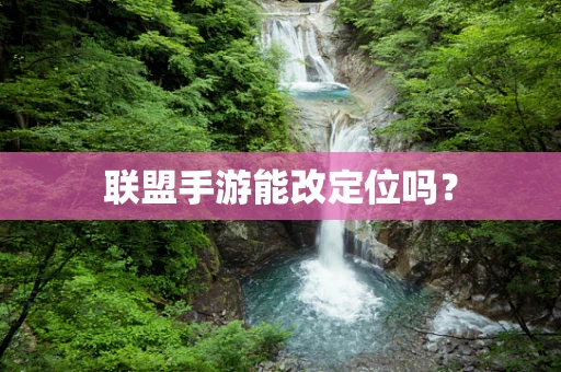 联盟手游能改定位吗？
