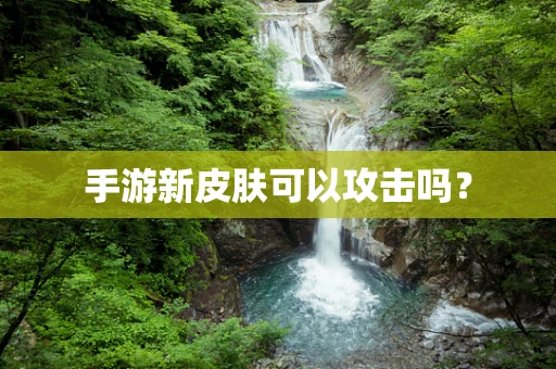 手游新皮肤可以攻击吗？