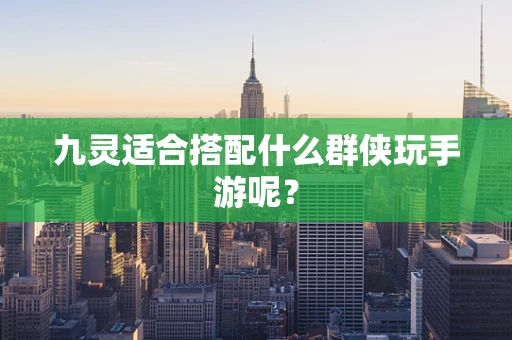 九灵适合搭配什么群侠玩手游呢？