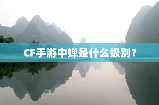 CF手游中婵是什么级别？