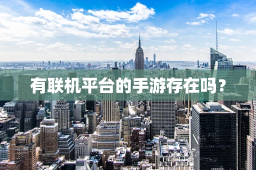 有联机平台的手游存在吗？