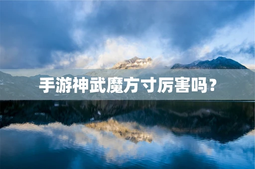 手游神武魔方寸厉害吗？