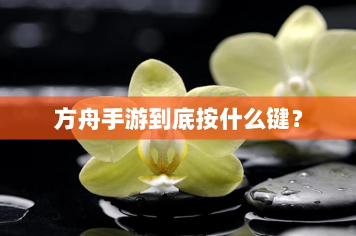 方舟手游到底按什么键？