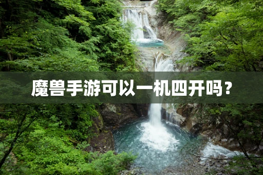 魔兽手游可以一机四开吗？