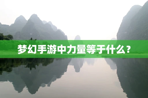 梦幻手游中力量等于什么？