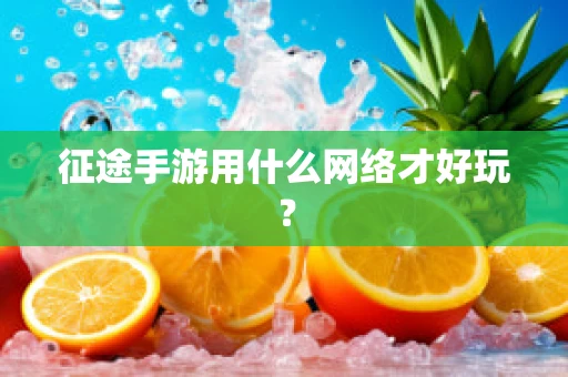 征途手游用什么网络才好玩？
