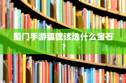 蜀门手游狐狸该选什么宝石？