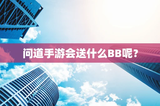 问道手游会送什么BB呢？