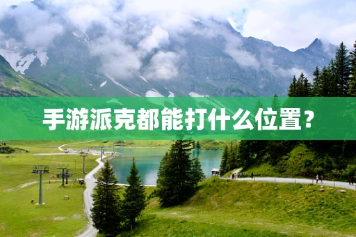手游派克都能打什么位置？
