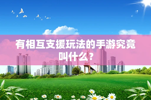 有相互支援玩法的手游究竟叫什么？