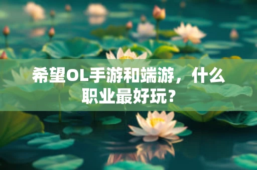 希望OL手游和端游，什么职业最好玩？