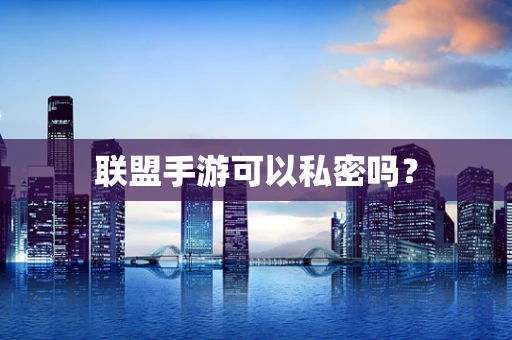 联盟手游可以私密吗？