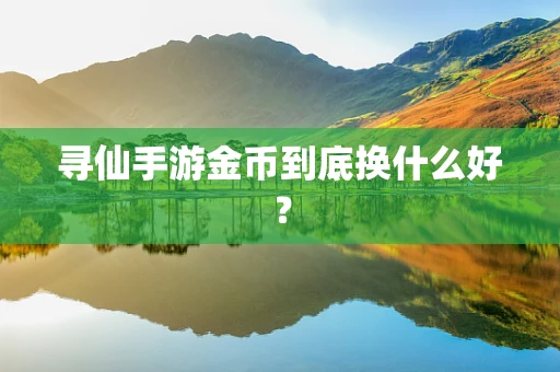 寻仙手游金币到底换什么好？