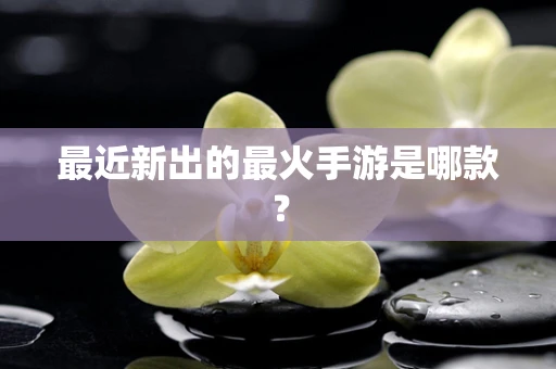 最近新出的最火手游是哪款？