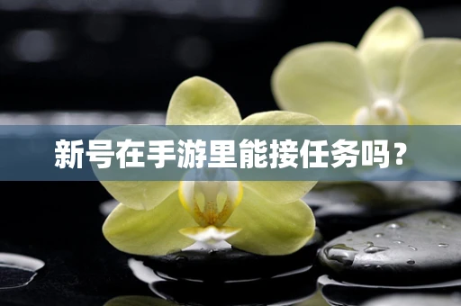 新号在手游里能接任务吗？