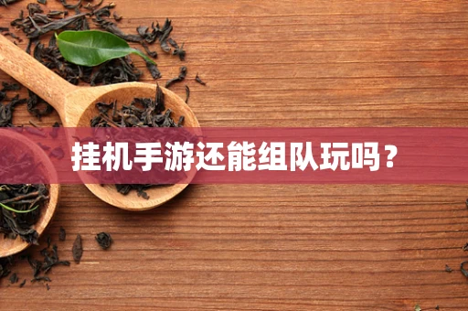 挂机手游还能组队玩吗？